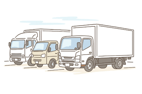 多様な車両を保有することで、最適な運送を実現 イメージ